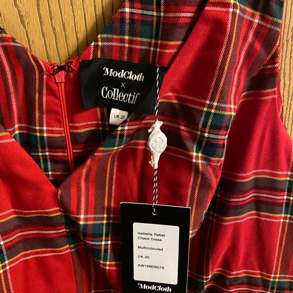 Collectif Christmas dress 20UK NWT - Picture 7 of 7